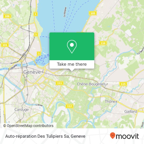 Auto-réparation Des Tulipiers Sa map