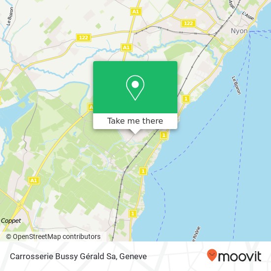 Carrosserie Bussy Gérald Sa map
