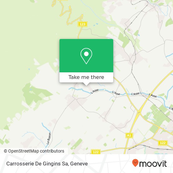 Carrosserie De Gingins Sa map