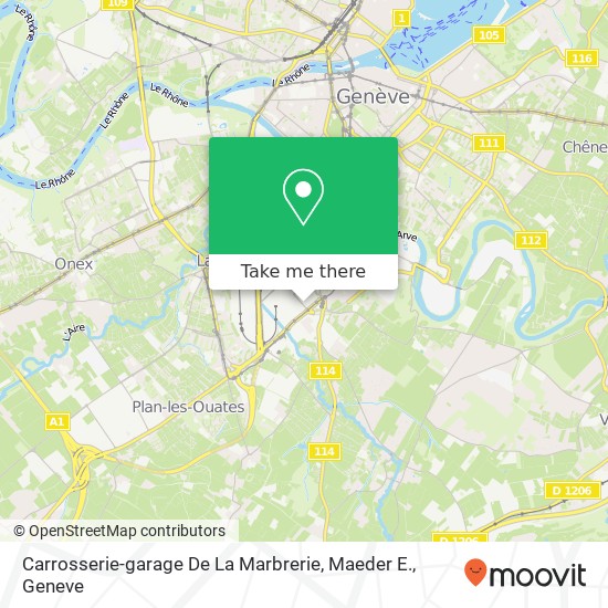 Carrosserie-garage De La Marbrerie, Maeder E. Karte