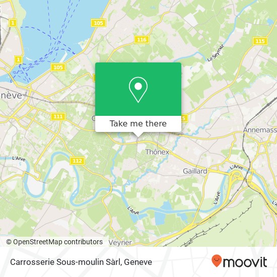 Carrosserie Sous-moulin Sàrl map