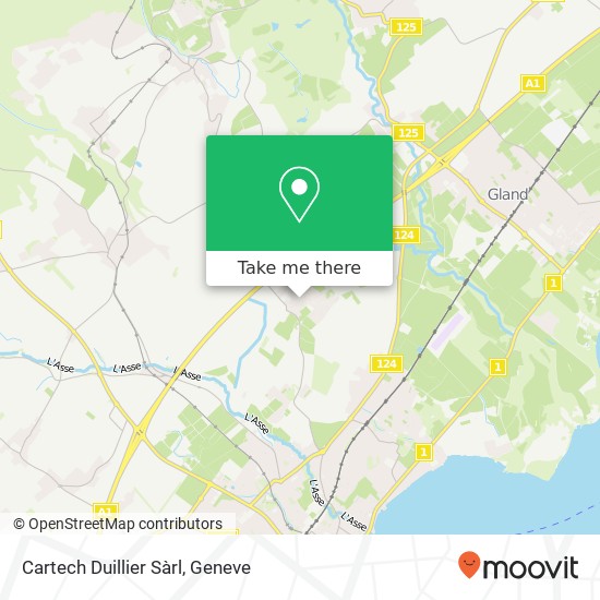 Cartech Duillier Sàrl map