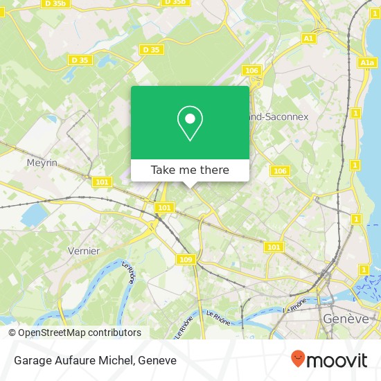 Garage Aufaure Michel map