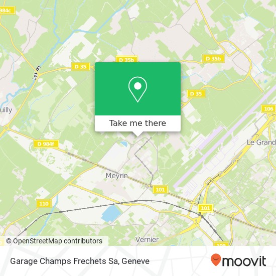 Garage Champs Frechets Sa map