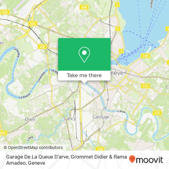 Garage De La Queue D'arve, Grommet Didier & Rama Amadeo map