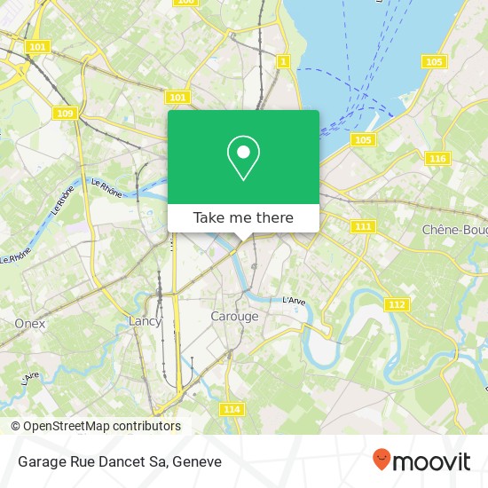 Garage Rue Dancet Sa map