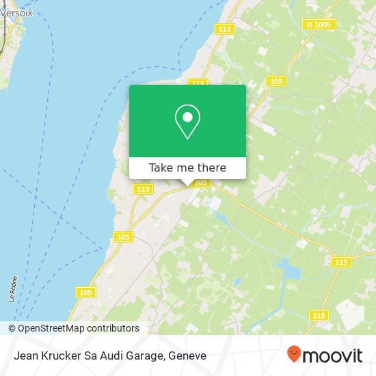 Jean Krucker Sa Audi Garage map