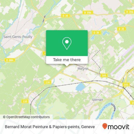 Bernard Morat Peinture & Papiers-peints map
