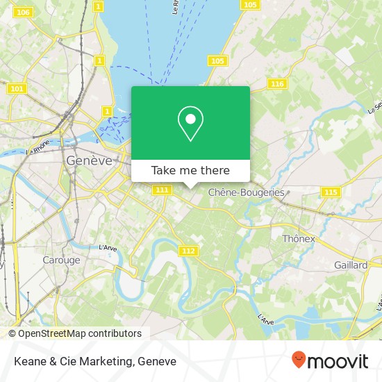 Keane & Cie Marketing map