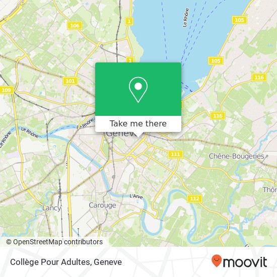 Collège Pour Adultes map