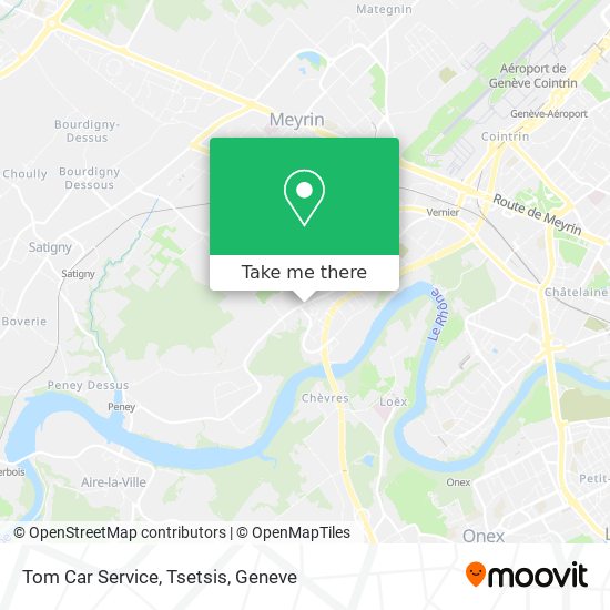 Tom Car Service, Tsetsis map