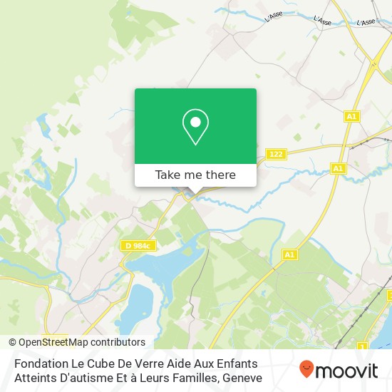 Fondation Le Cube De Verre Aide Aux Enfants Atteints D'autisme Et à Leurs Familles map