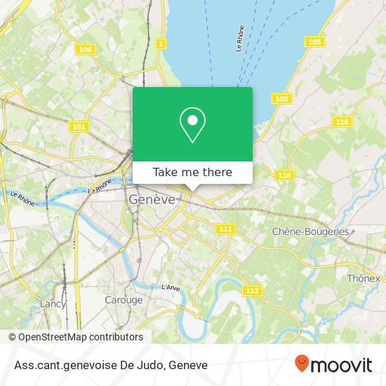 Ass.cant.genevoise De Judo map