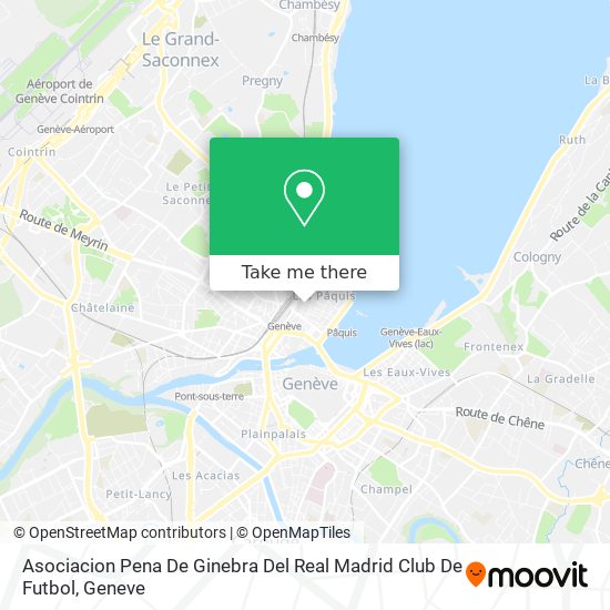 Asociacion Pena De Ginebra Del Real Madrid Club De Futbol map