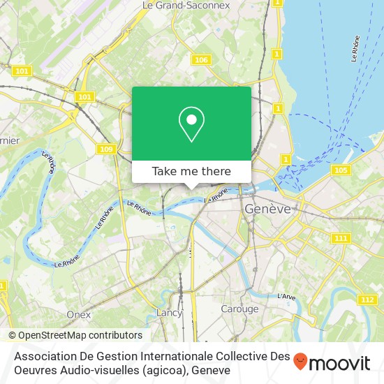 Association De Gestion Internationale Collective Des Oeuvres Audio-visuelles (agicoa) Karte