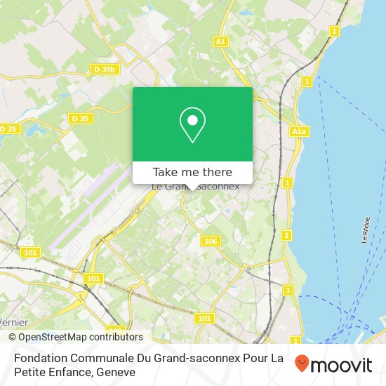 Fondation Communale Du Grand-saconnex Pour La Petite Enfance map