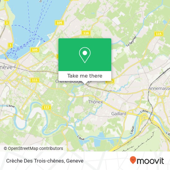 Crèche Des Trois-chênes map