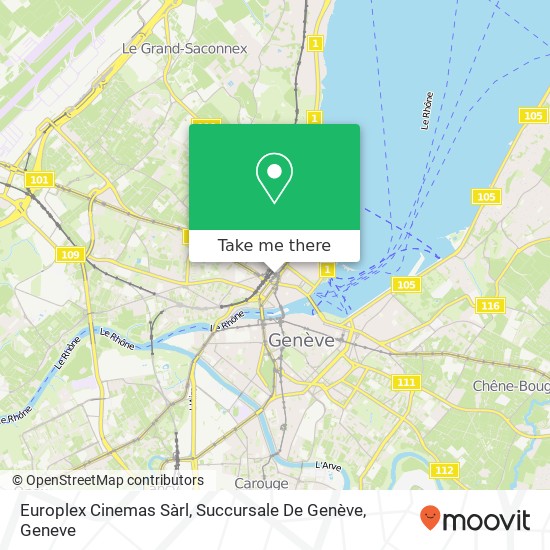 Europlex Cinemas Sàrl, Succursale De Genève Karte