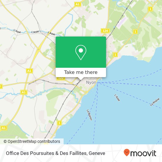 Office Des Poursuites & Des Faillites map