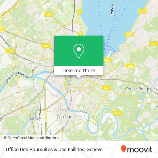 Office Des Poursuites & Des Faillites map