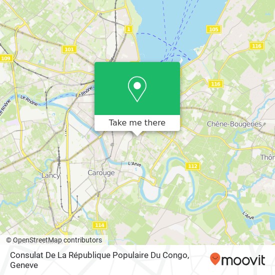 Consulat De La République Populaire Du Congo map