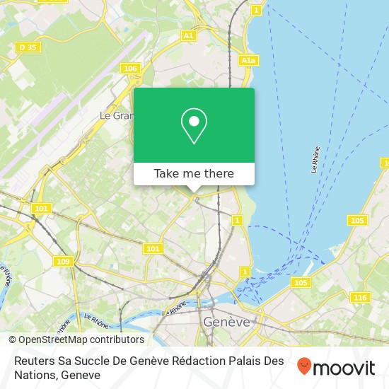 Reuters Sa Succle De Genève Rédaction Palais Des Nations map