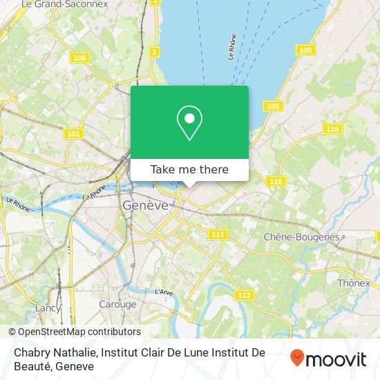 Chabry Nathalie, Institut Clair De Lune Institut De Beauté map