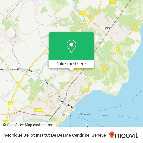 Monique Bellot Institut De Beauté Cendrine map