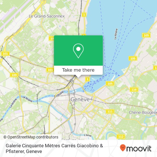Galerie Cinquante Mètres Carrés Giacobino & Pfisterer map