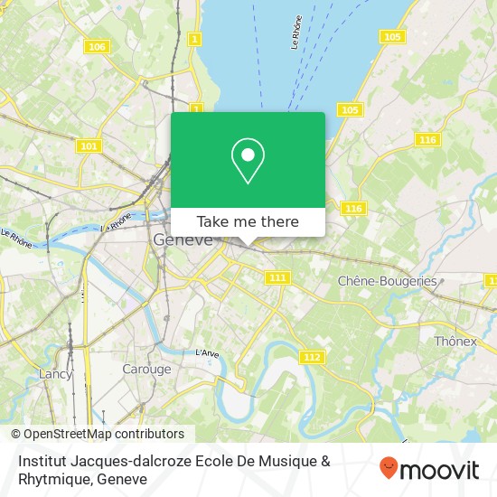 Institut Jacques-dalcroze Ecole De Musique & Rhytmique map