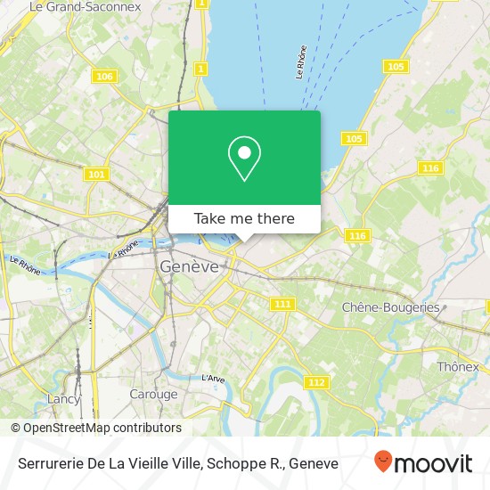 Serrurerie De La Vieille Ville, Schoppe R. Karte