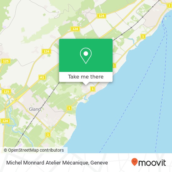 Michel Monnard Atelier Mécanique map
