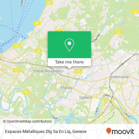 Espaces Métalliques Dlg Sa En Liq map