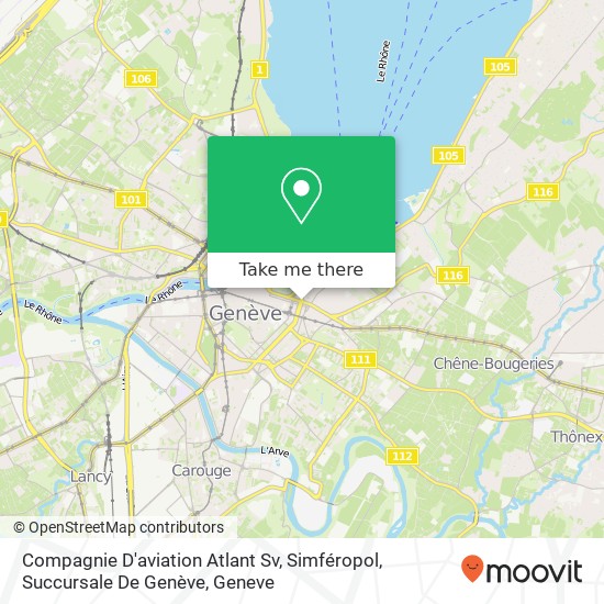 Compagnie D'aviation Atlant Sv, Simféropol, Succursale De Genève map