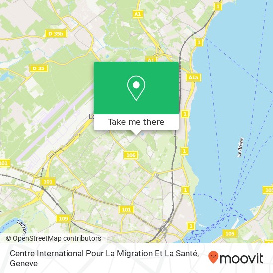 Centre International Pour La Migration Et La Santé map