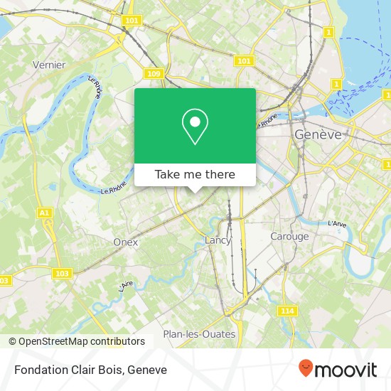 Fondation Clair Bois map