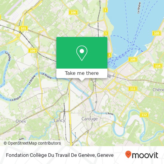 Fondation Collège Du Travail De Genève map