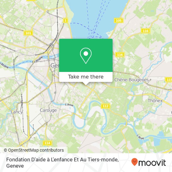 Fondation D'aide à L'enfance Et Au Tiers-monde map