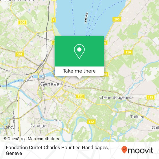 Fondation Curtet Charles Pour Les Handicapés map