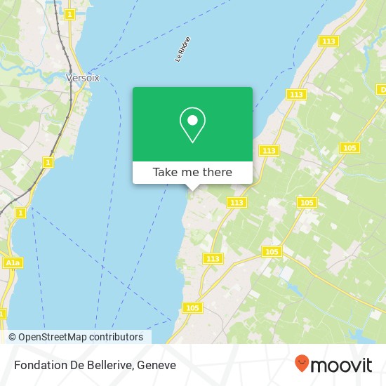 Fondation De Bellerive map
