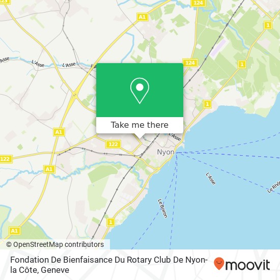 Fondation De Bienfaisance Du Rotary Club De Nyon-la Côte map