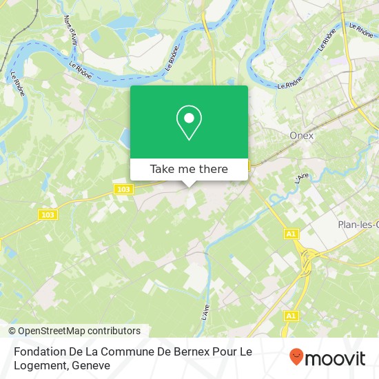 Fondation De La Commune De Bernex Pour Le Logement Karte
