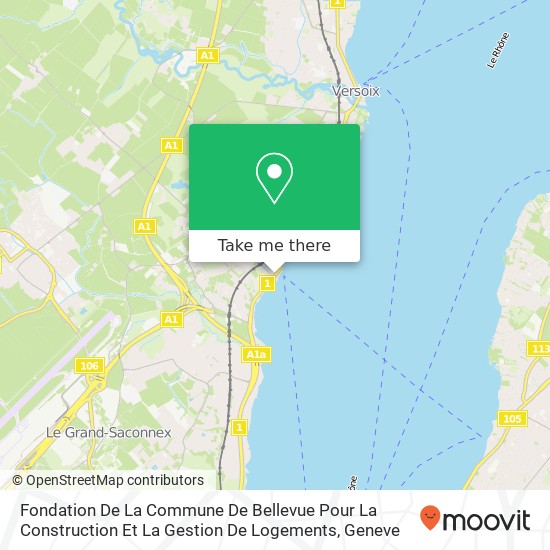 Fondation De La Commune De Bellevue Pour La Construction Et La Gestion De Logements map