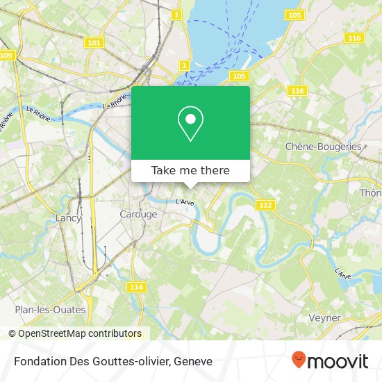 Fondation Des Gouttes-olivier Karte