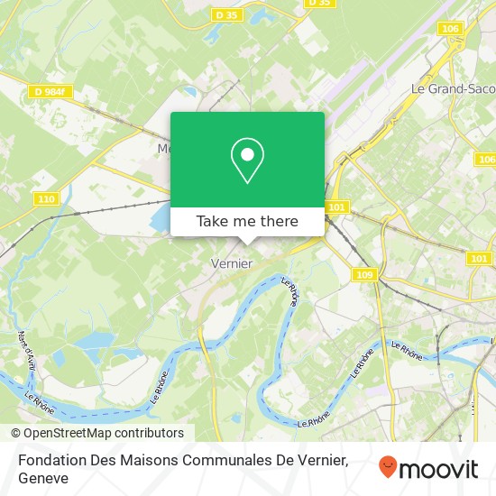 Fondation Des Maisons Communales De Vernier map