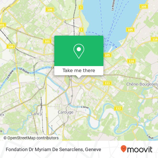 Fondation Dr Myriam De Senarclens map