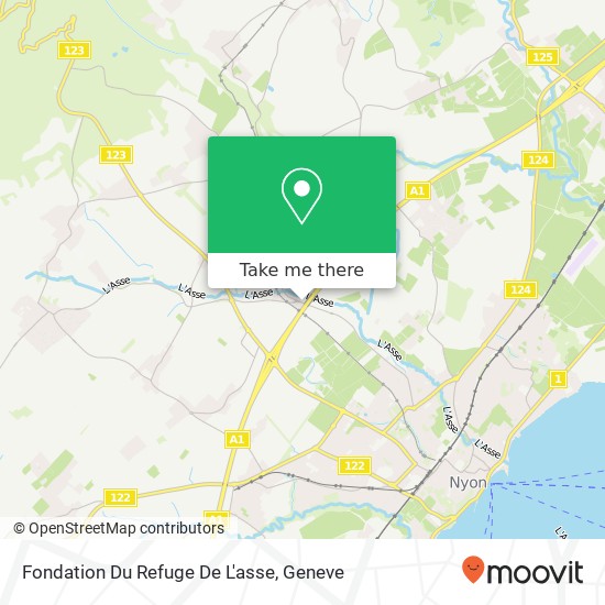 Fondation Du Refuge De L'asse map
