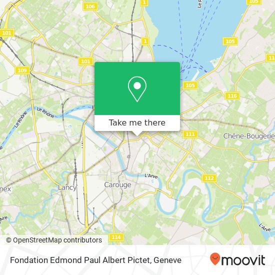 Fondation Edmond Paul Albert Pictet map