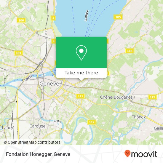 Fondation Honegger map