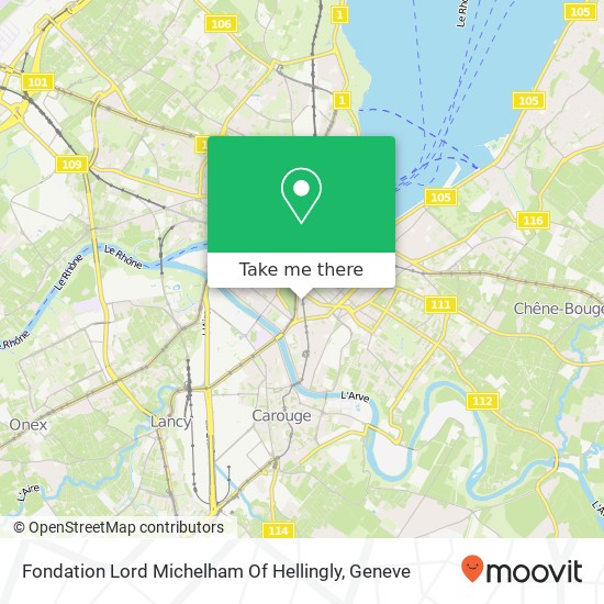 Fondation Lord Michelham Of Hellingly map